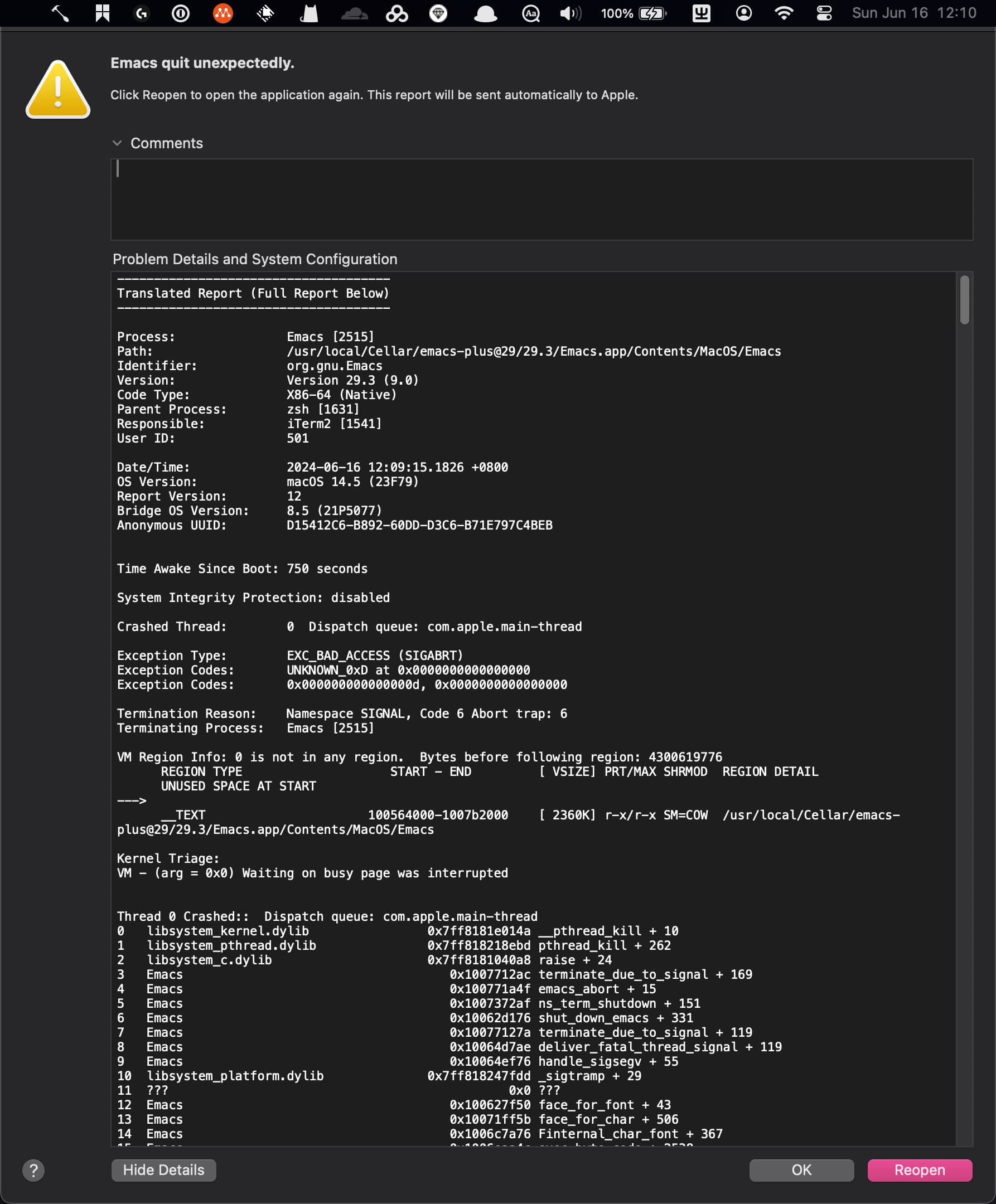 emacs启动不起来了- Emacs-general - Emacs China