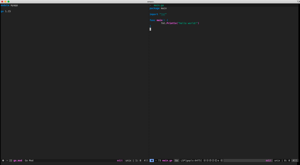 emacs for mac os x