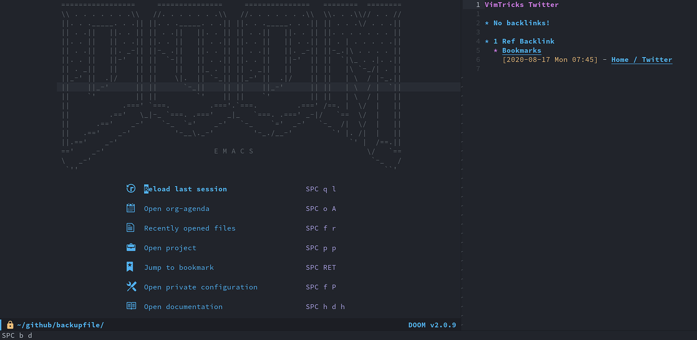 Doom emacs что это