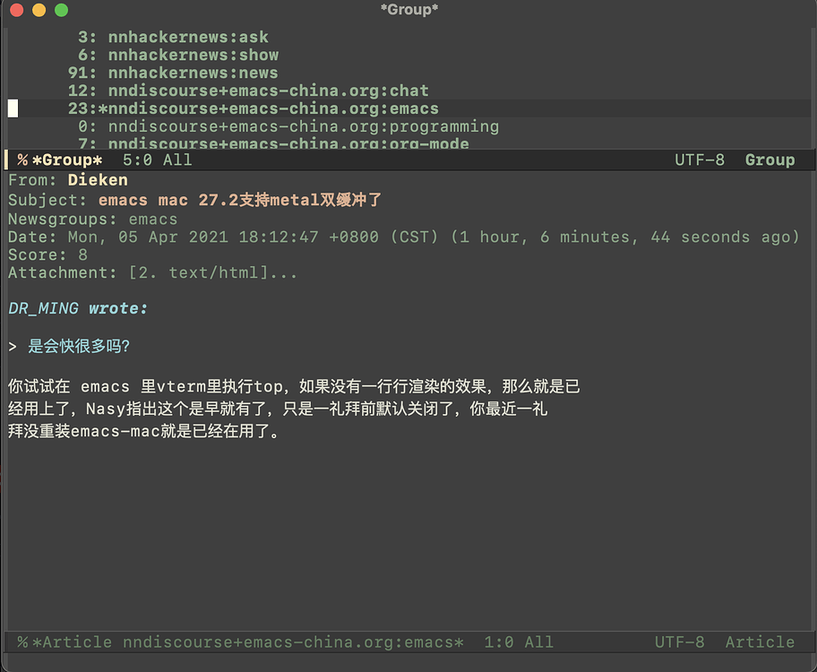 在emacs中，查看emacs-china - Emacs-general - Emacs China