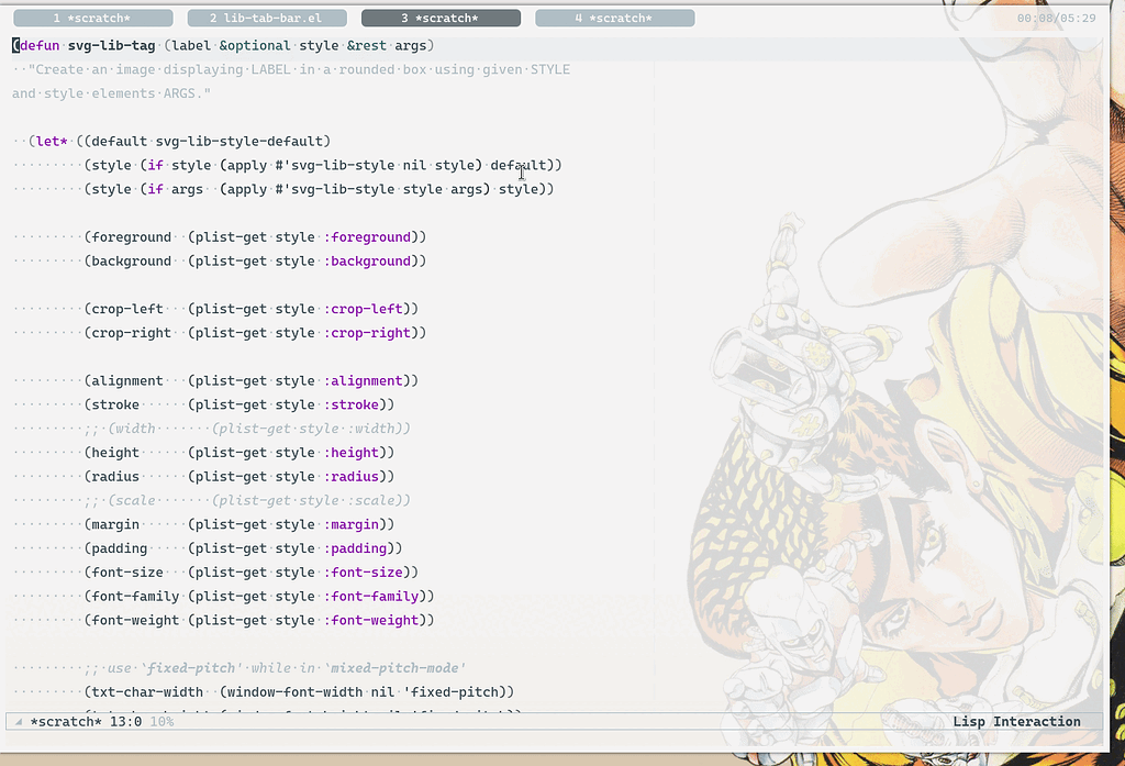 【分享】使用 svg 打造更 fancy 的 tabbar Emacsgeneral Emacs China