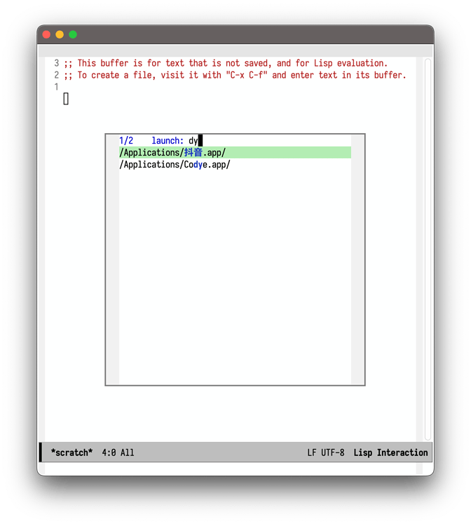 【技巧分享】 在 Emacs Mini Buffer 中选择并打开其他 App【macOS Only】 - Emacs-general ...