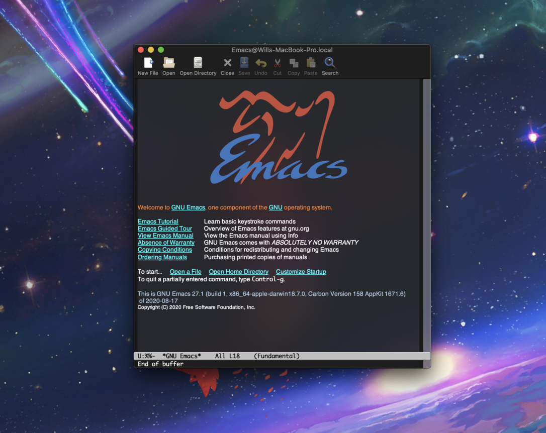 emacs for mac big sur